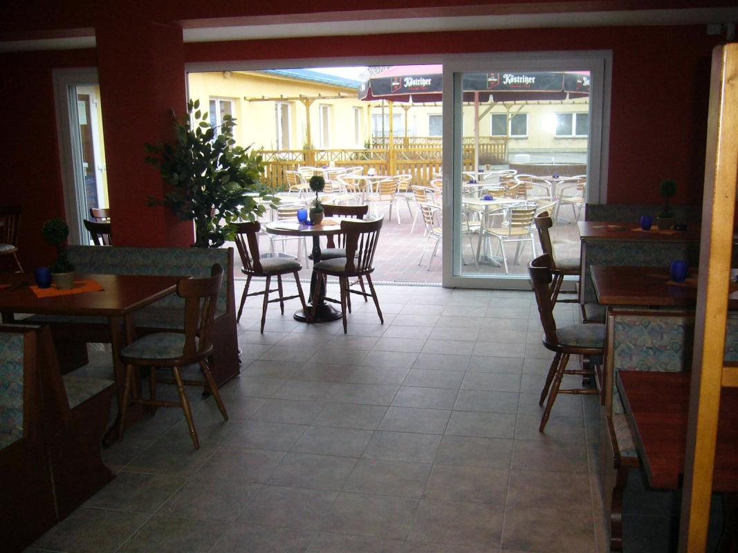 Panorama Blick in den Biergarten 